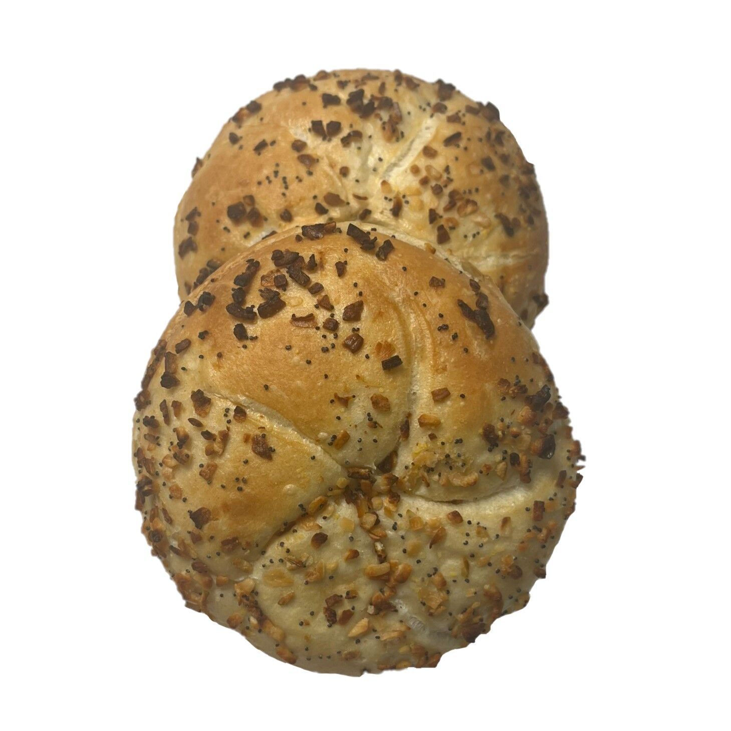 Onion Poppy Kaiser 4.5in Kaiser with Onion and Poppy