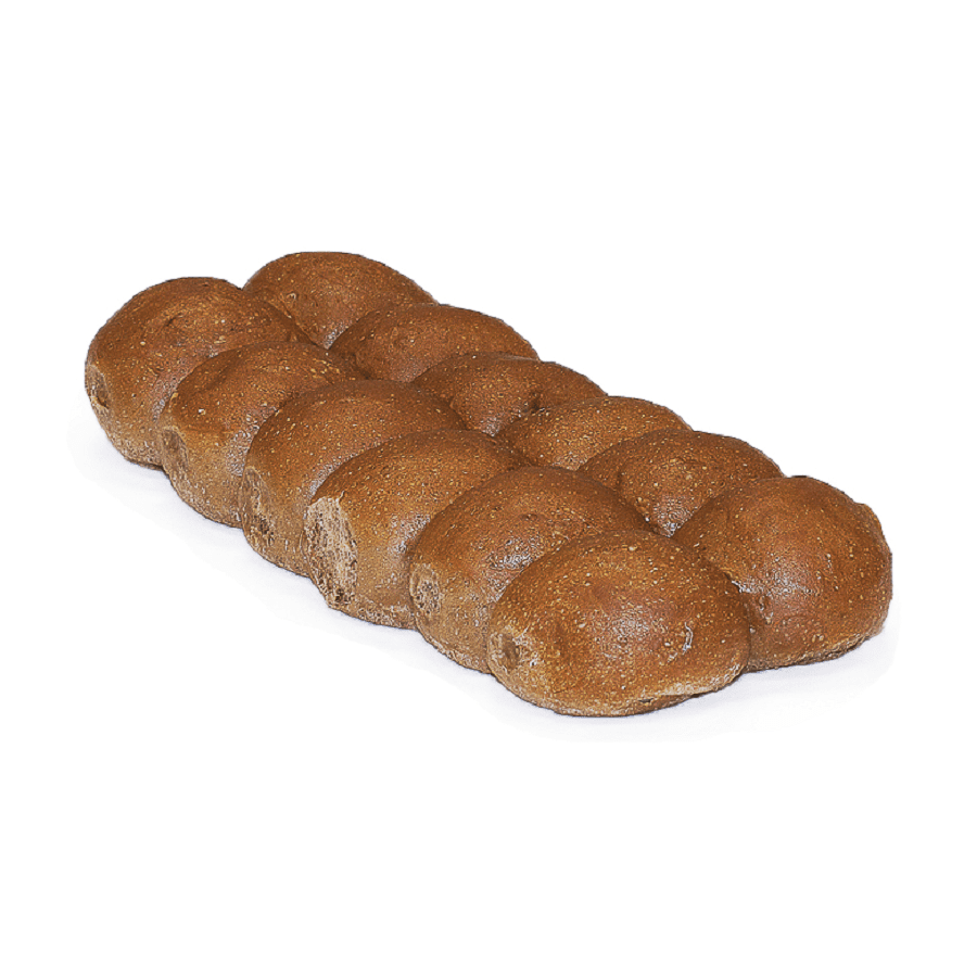 Dark Rye Dinner Roll Cluster Dark Rye Dinner Roll Cluster